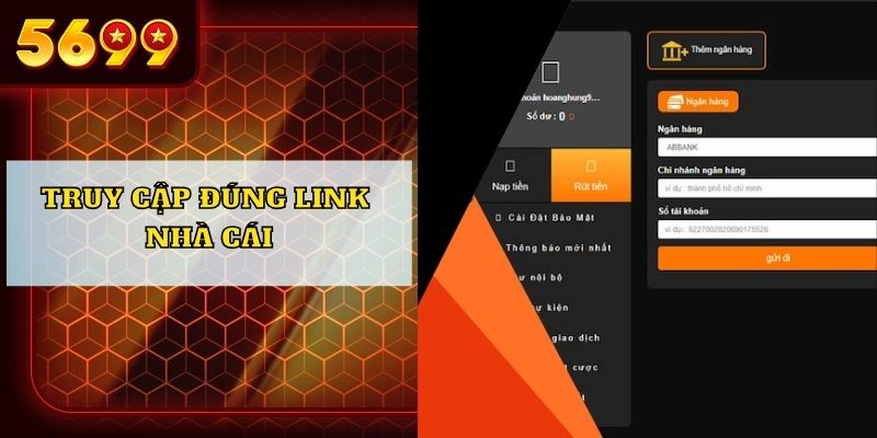 Truy cập đúng link nhà cái